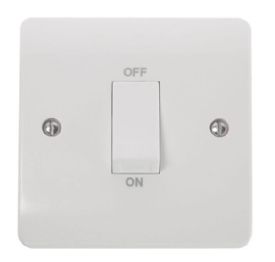 CMA500  Mode White 45A 1 Gang Single Cooker Switch